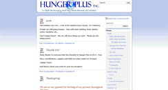 Desktop Screenshot of hungerplus.org